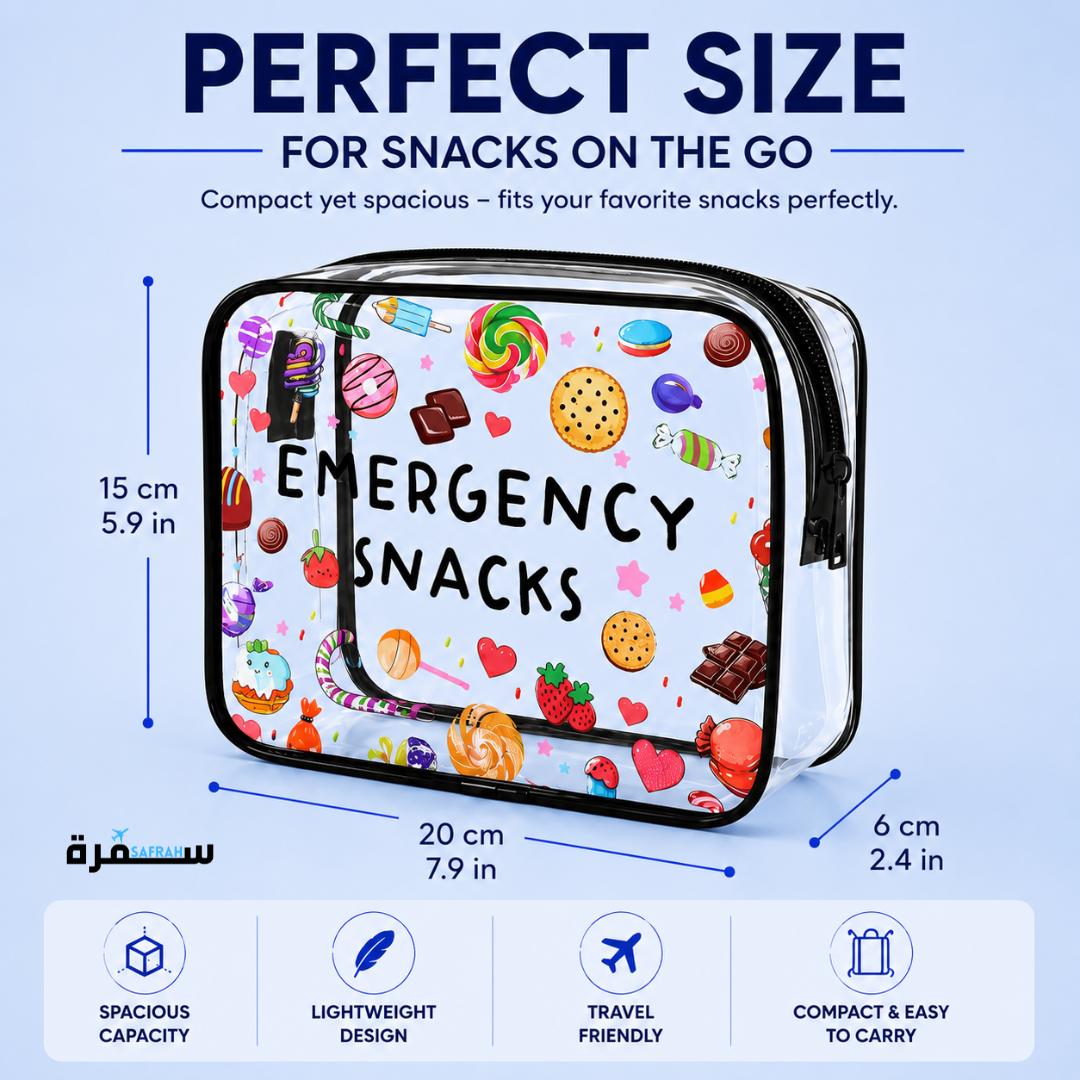 Clear Travel Snack Bag