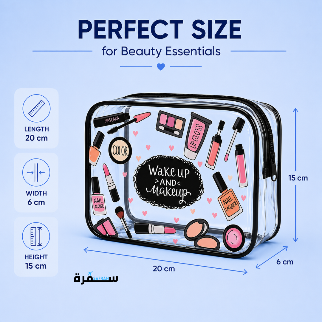 Clear Travel Makeup Bag