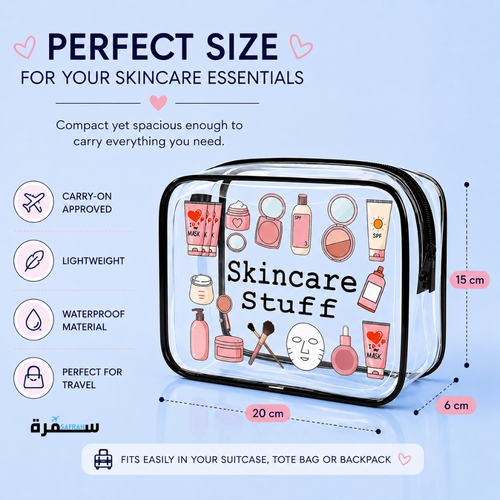 Clear Travel Skincare Bag