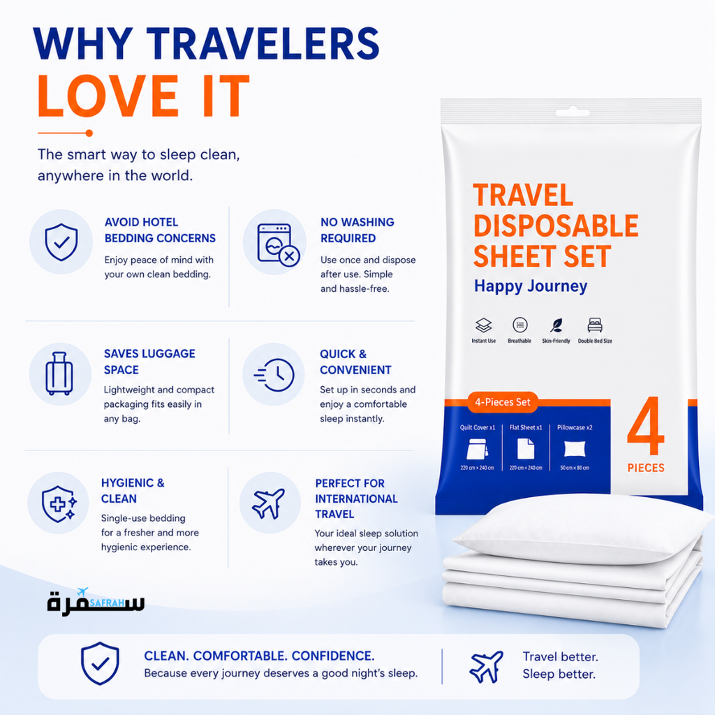 Disposable Double Travel Bed Set
