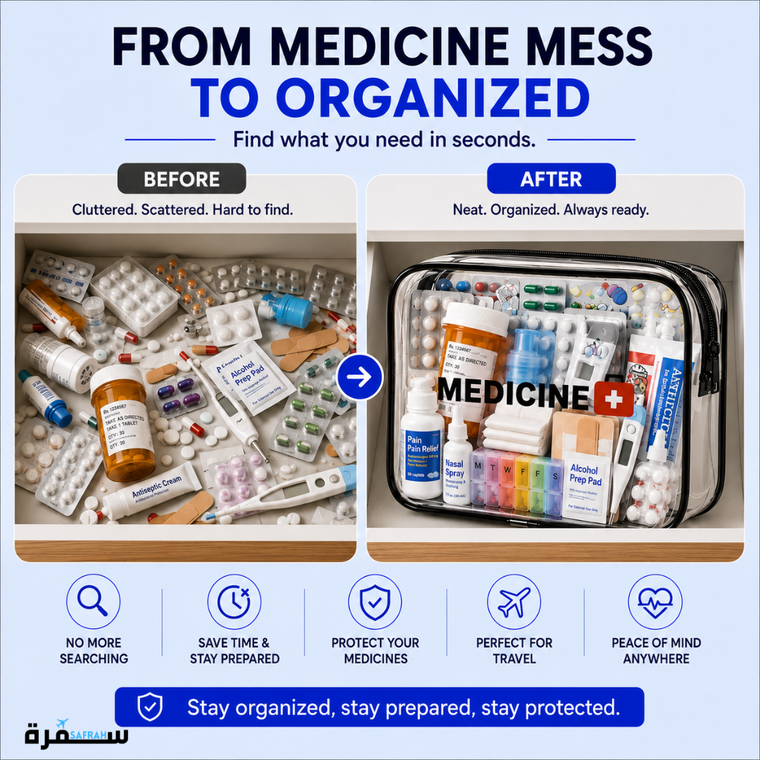 Clear Travel Medicine Bag