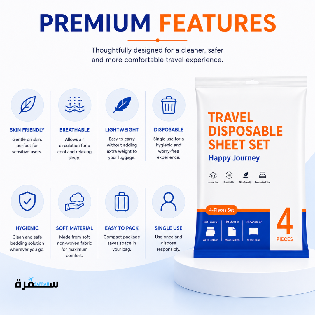 Disposable Double Travel Bed Set