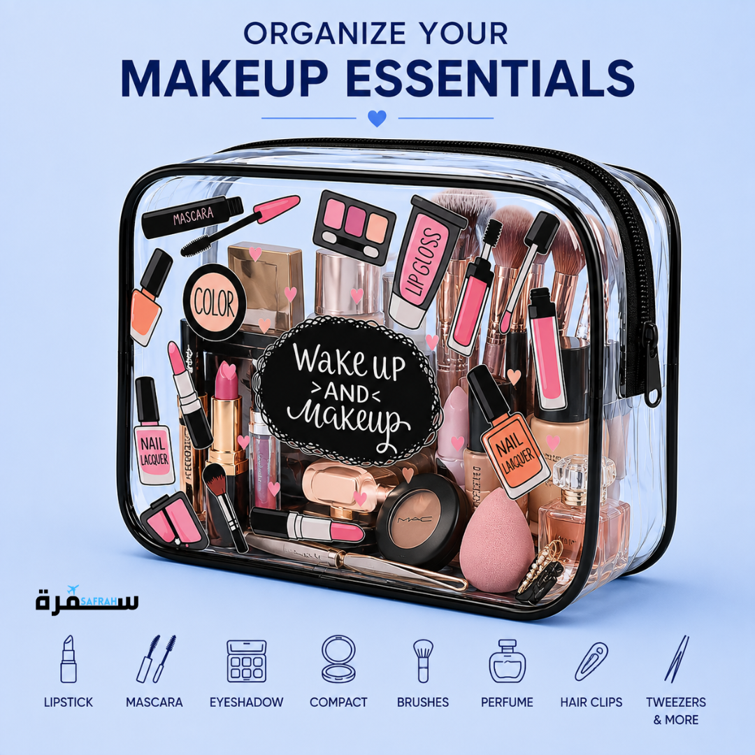 Clear Travel Makeup Bag