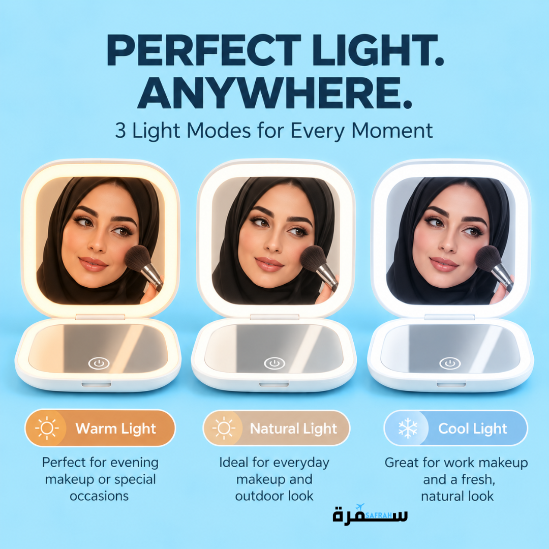 Foldable LED Mirror