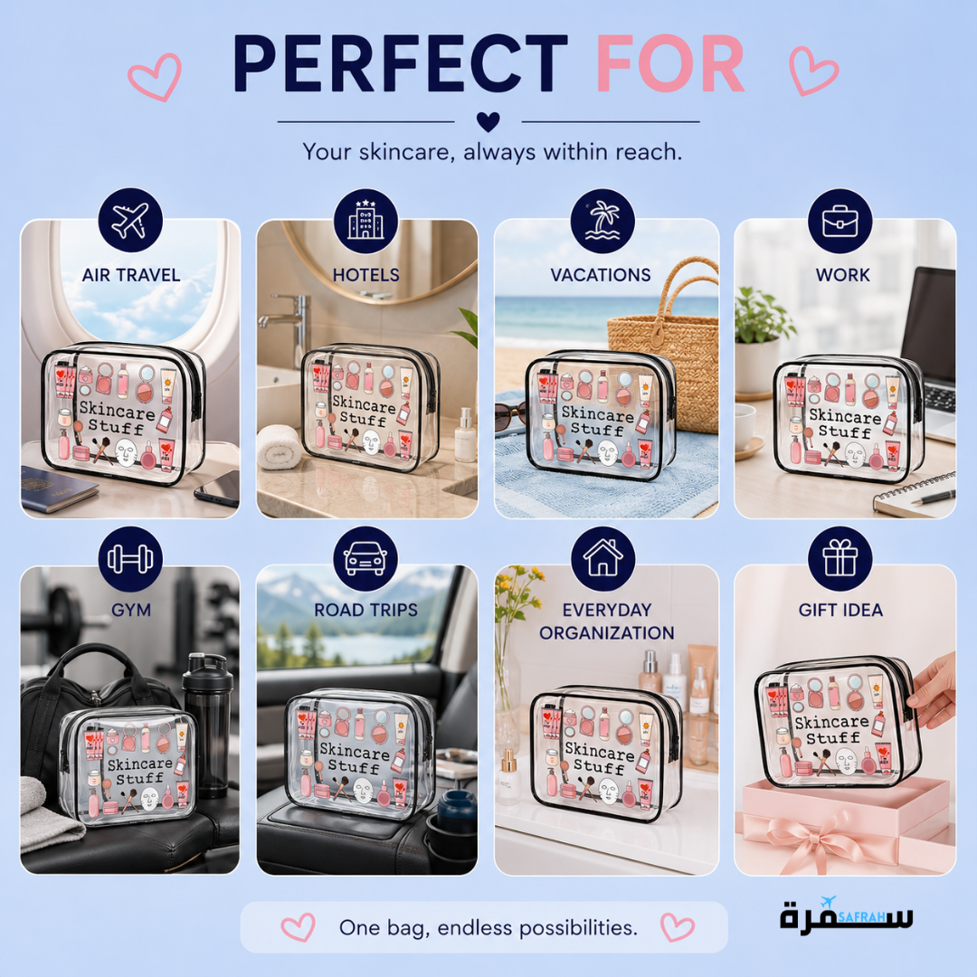 Clear Travel Skincare Bag