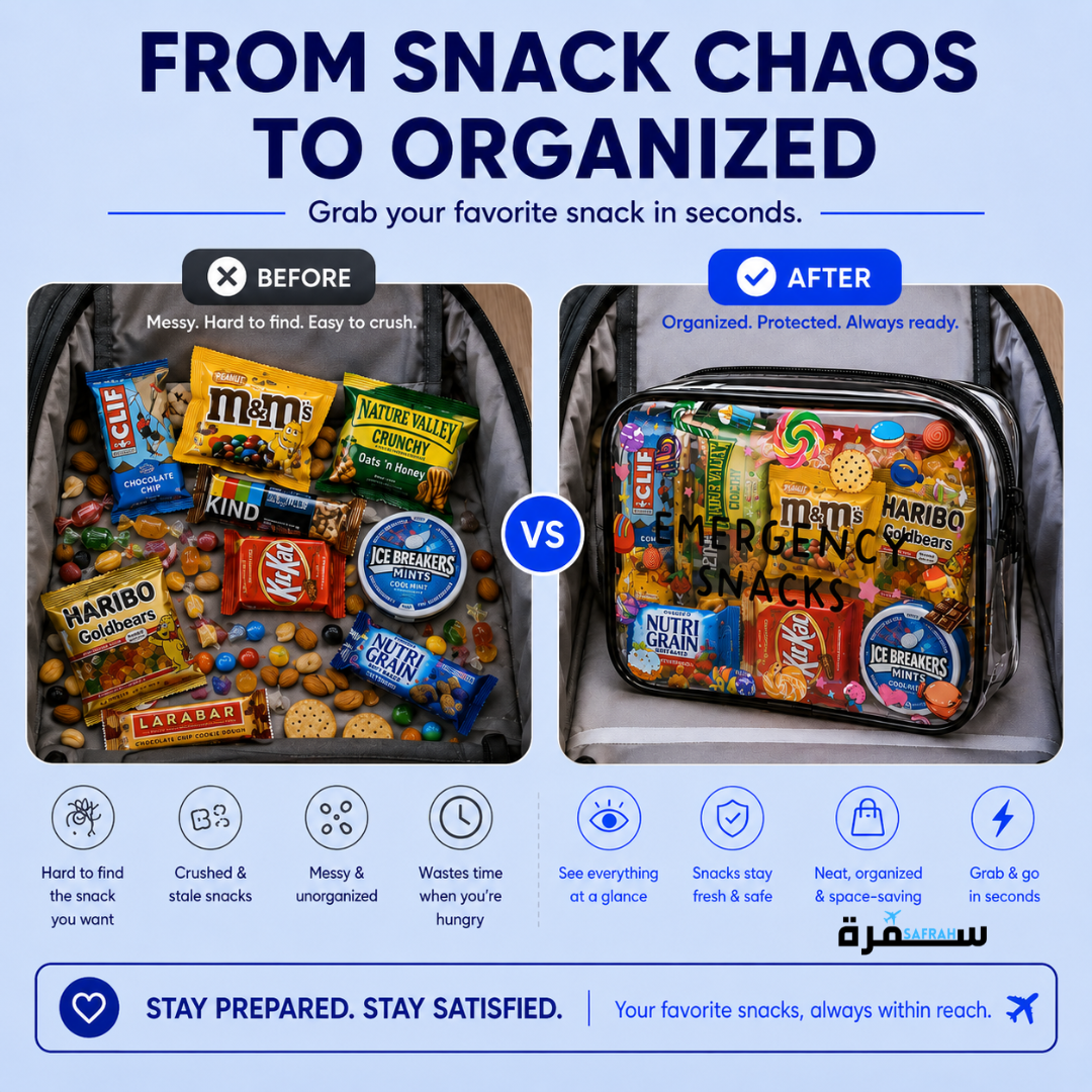 Clear Travel Snack Bag