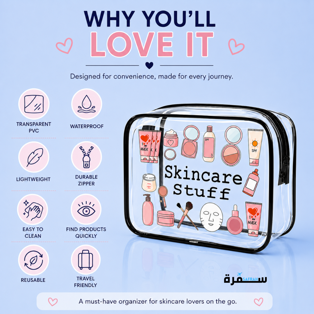 Clear Travel Skincare Bag