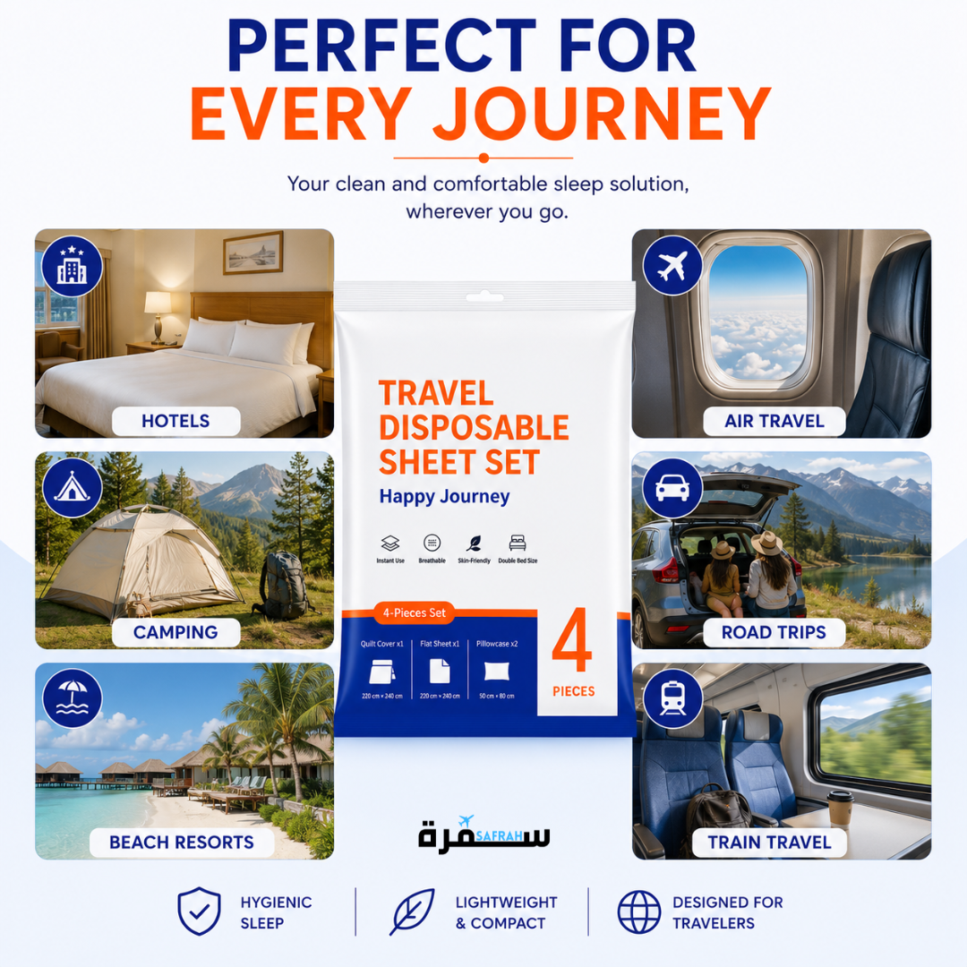 Disposable Double Travel Bed Set