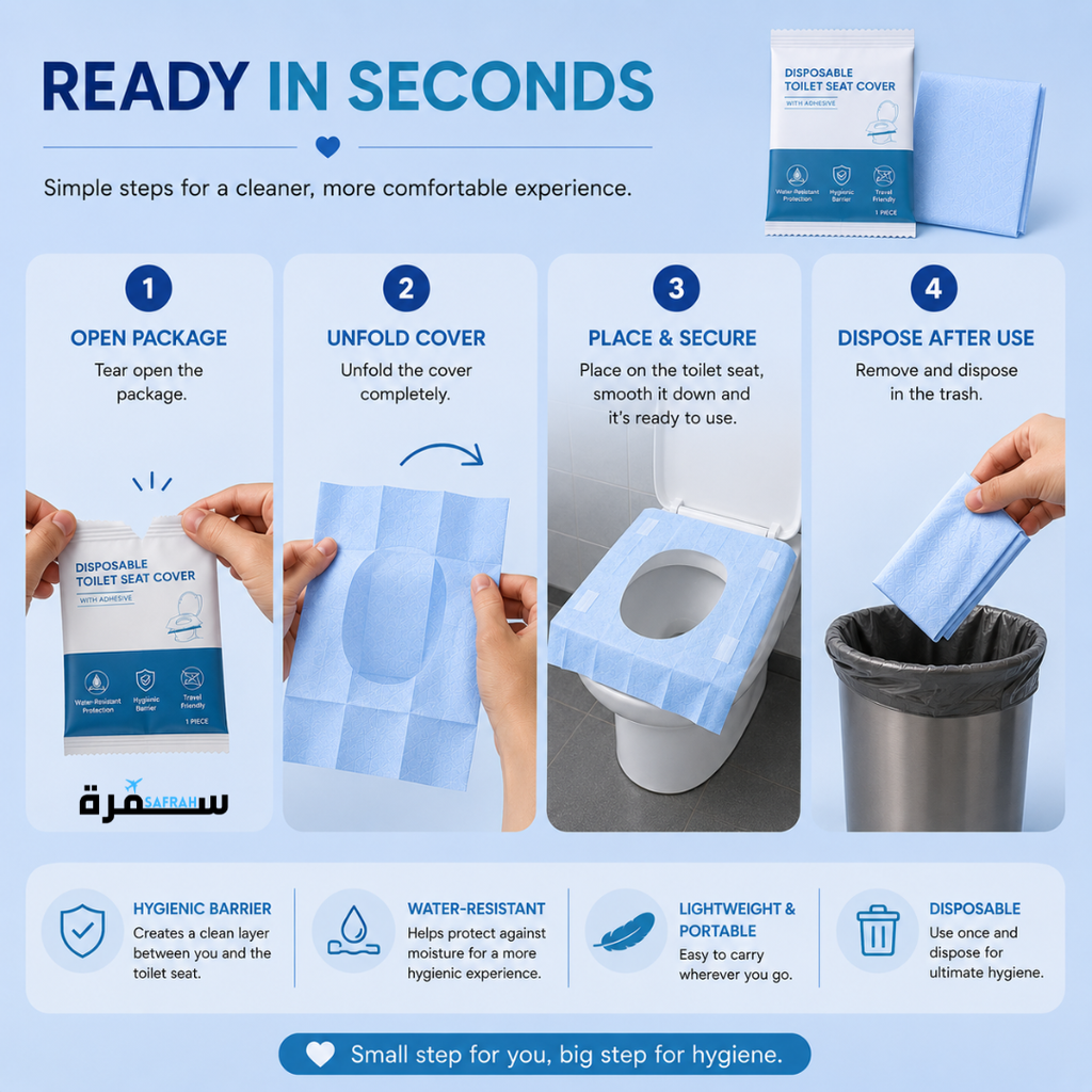 Toilet Seat Cover with Adhesive