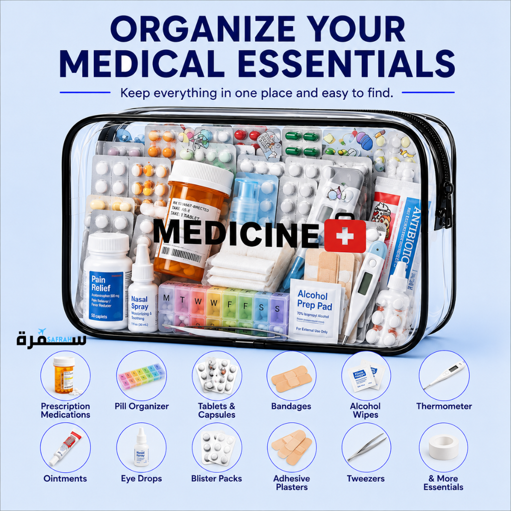Clear Travel Medicine Bag
