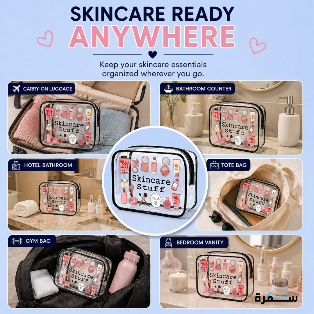 Clear Travel Skincare Bag