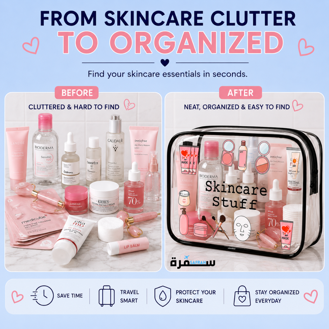 Clear Travel Skincare Bag