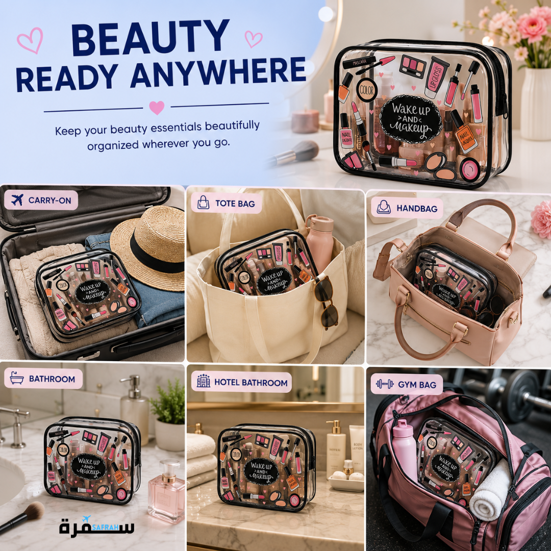 Clear Travel Makeup Bag