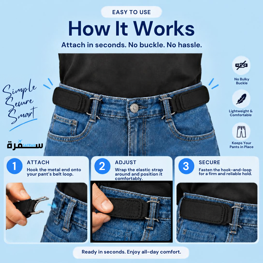 Buckle Free Travel Belt