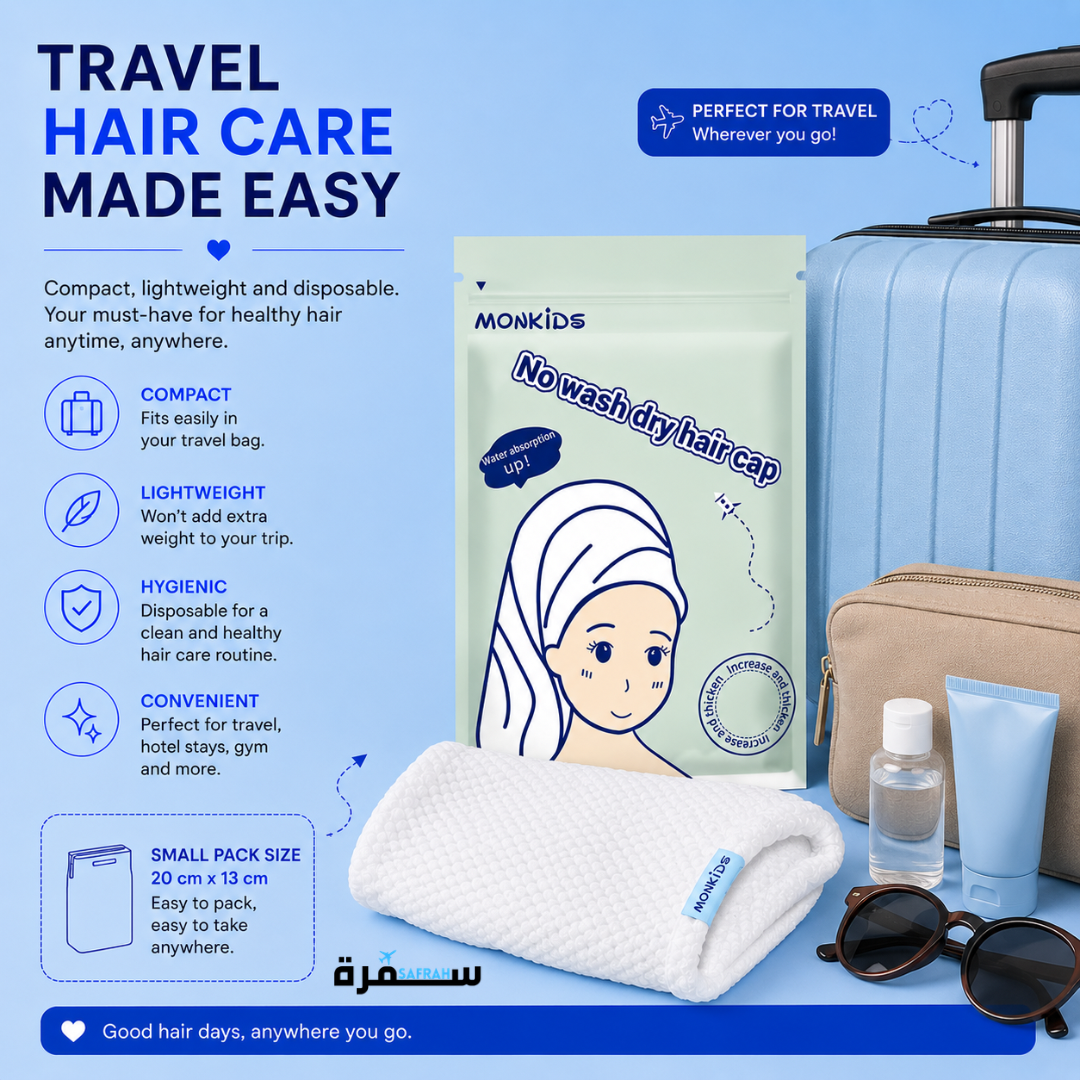 Hair drying cap for travel, hotel, gym and spa - hygienic, convenient and disposable